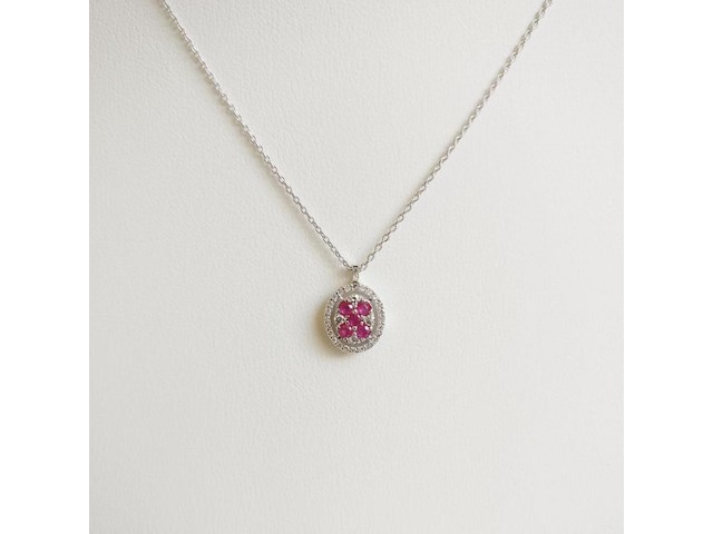 Necklace with pendant ruby - afbeelding 1 van  6