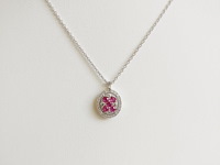 Necklace with pendant ruby - afbeelding 1 van  6