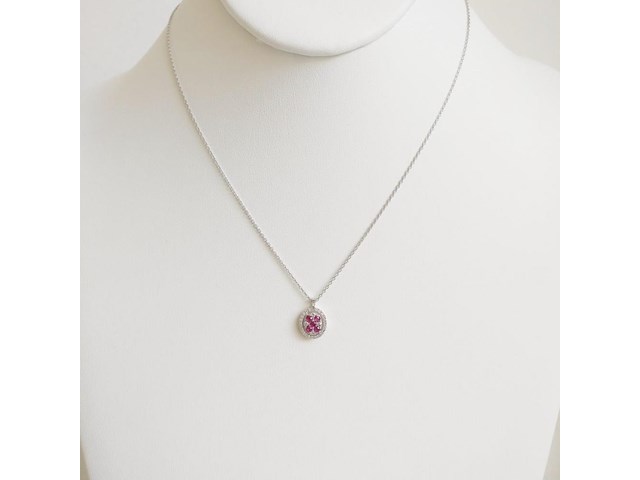 Necklace with pendant ruby - afbeelding 2 van  6