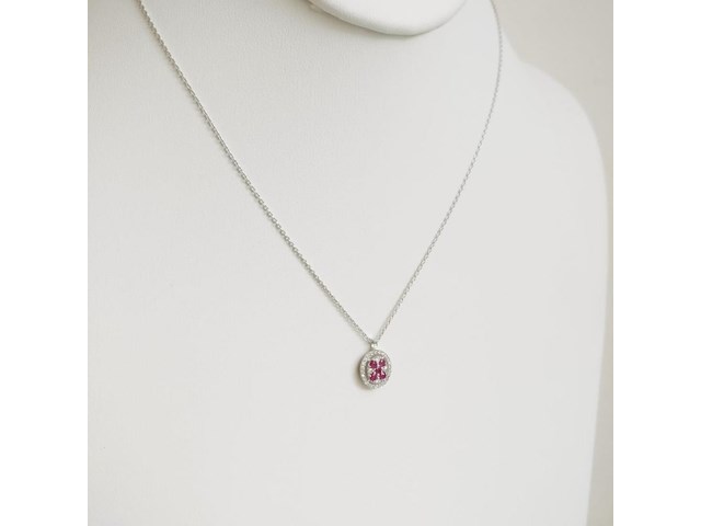 Necklace with pendant ruby - afbeelding 3 van  6