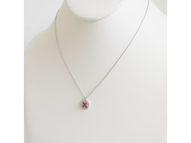 Necklace with pendant ruby - afbeelding 4 van  6