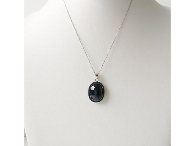 Necklace with pendant sapphire - afbeelding 5 van  7