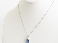 Necklace with pendant sapphire - afbeelding 4 van  7