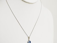 Necklace with pendant sapphire - afbeelding 5 van  7
