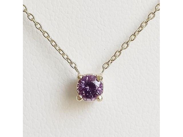 Necklace with pendant sapphire - afbeelding 1 van  6