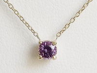 Necklace with pendant sapphire - afbeelding 1 van  6