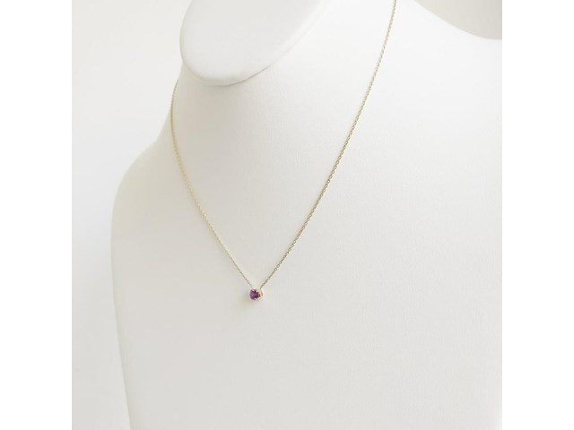 Necklace with pendant sapphire - afbeelding 3 van  6