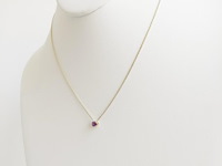 Necklace with pendant sapphire - afbeelding 3 van  6
