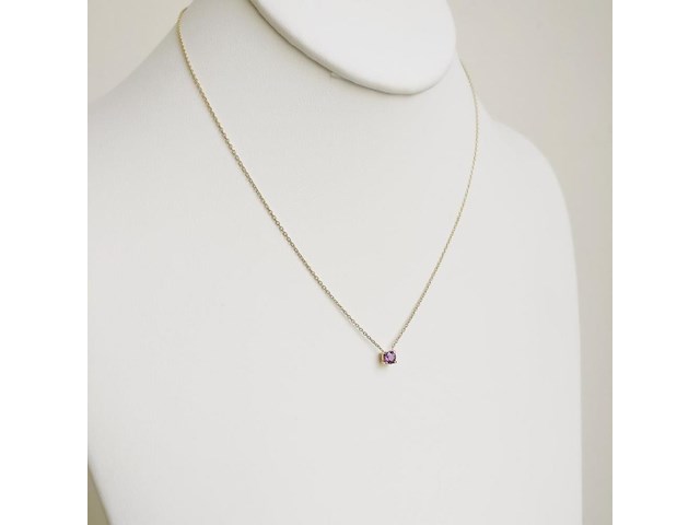 Necklace with pendant sapphire - afbeelding 4 van  6