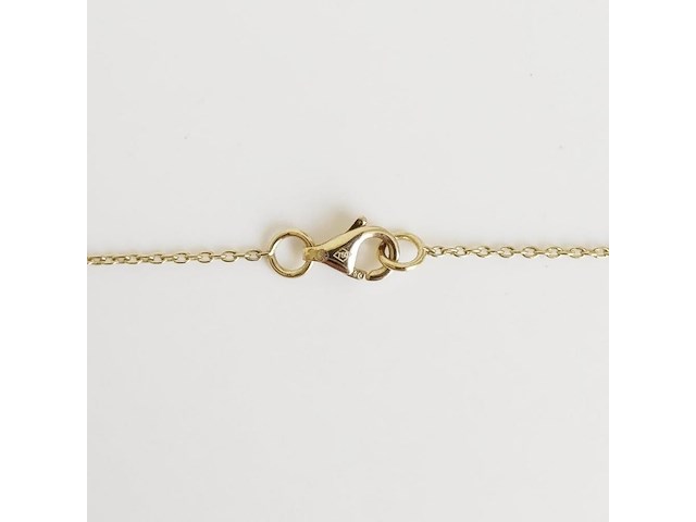 Necklace with pendant sapphire - afbeelding 6 van  6