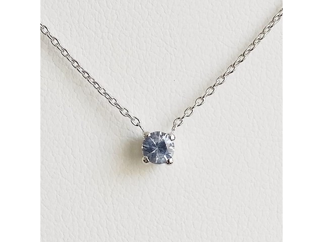 Necklace with pendant sapphire - afbeelding 1 van  6
