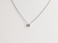 Necklace with pendant sapphire - afbeelding 5 van  6