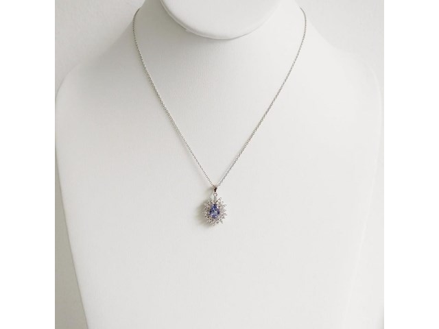 Necklace with pendant tanzanite - afbeelding 2 van  6