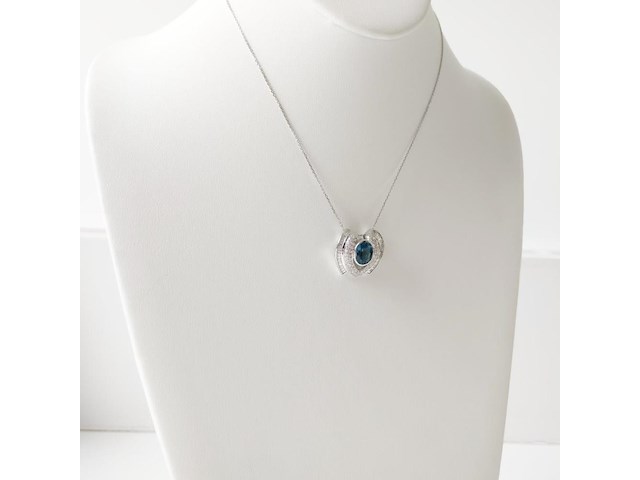 Necklace with pendant topaz - afbeelding 4 van  7