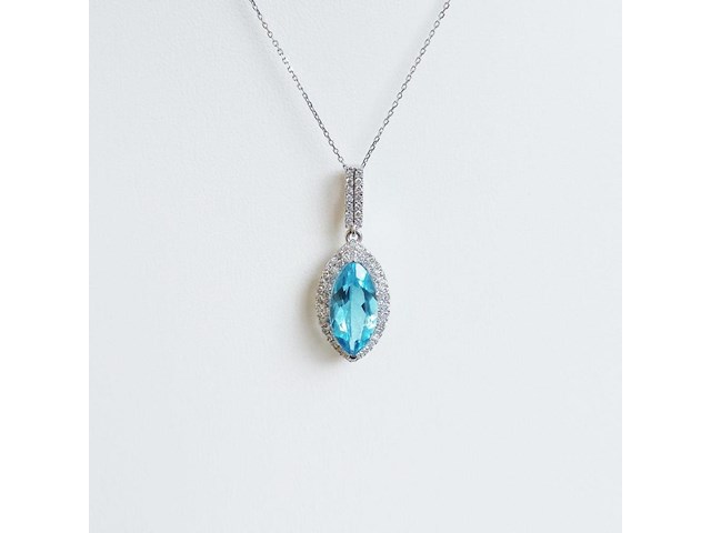 Necklace with pendant topaz - afbeelding 1 van  8
