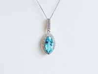 Necklace with pendant topaz - afbeelding 1 van  8
