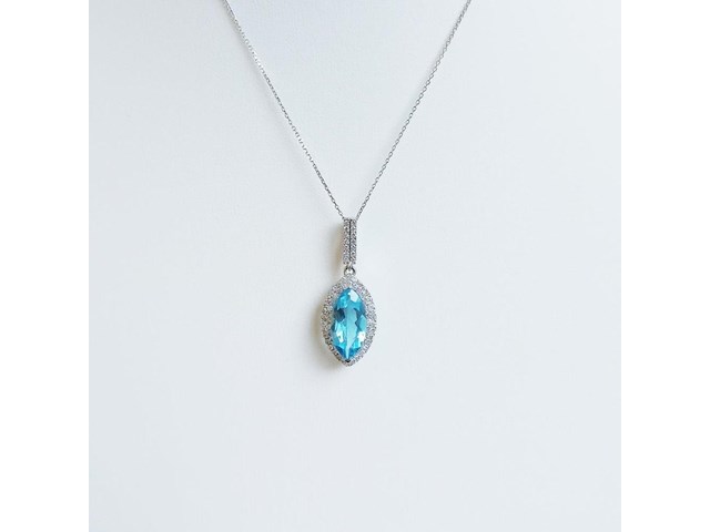 Necklace with pendant topaz - afbeelding 2 van  8