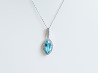 Necklace with pendant topaz - afbeelding 2 van  8