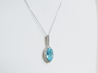 Necklace with pendant topaz - afbeelding 4 van  8