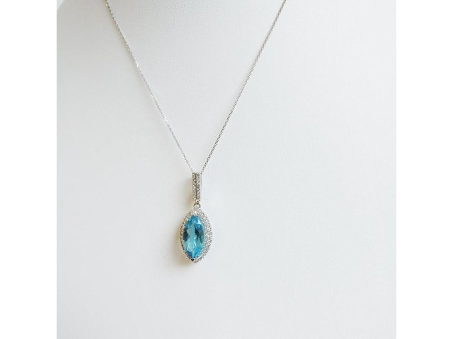 Necklace with pendant topaz - afbeelding 5 van  8