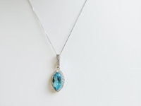 Necklace with pendant topaz - afbeelding 5 van  8