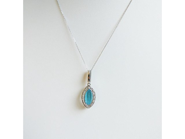 Necklace with pendant topaz - afbeelding 6 van  8