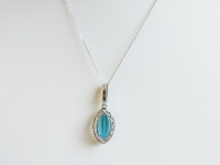 Necklace with pendant topaz - afbeelding 6 van  8