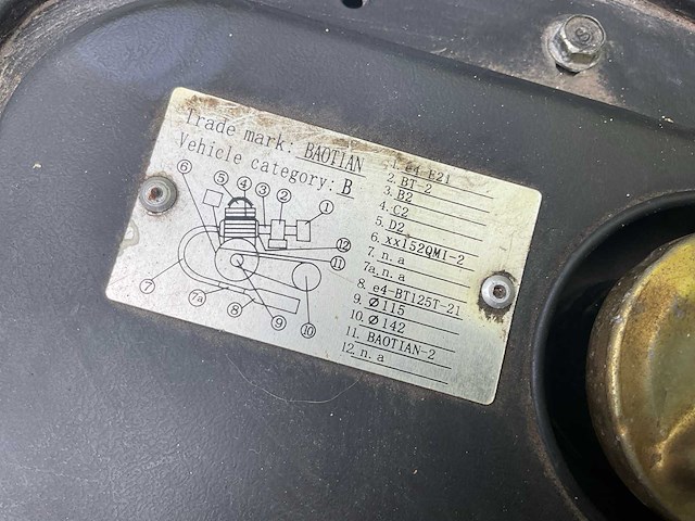 Neco bt125t-21 motorfiets - afbeelding 10 van  11