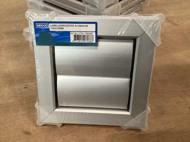 Nedco ventilatierooster aluminium (10x) - afbeelding 1 van  3