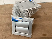 Nedco ventilatierooster aluminium (10x) - afbeelding 2 van  3