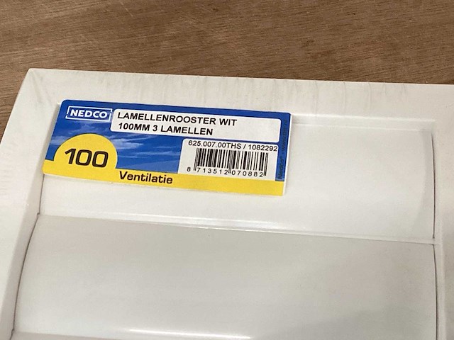 Nedco ventilatierooster kunststof 100 mm (10x) - afbeelding 2 van  3