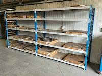 Nedcon magazijnstelling grootvakstelling legbordstelling 6m lengte 80x200cm - afbeelding 1 van  6