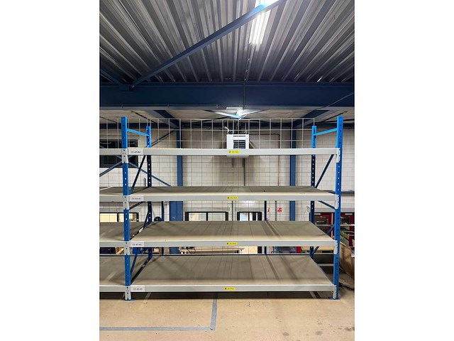 Nedcon magazijnstelling grootvakstelling legbordstelling 6m lengte 80x200cm - afbeelding 4 van  6