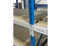 Nedcon magazijnstelling grootvakstelling legbordstelling 6m lengte 80x200cm - afbeelding 5 van  6