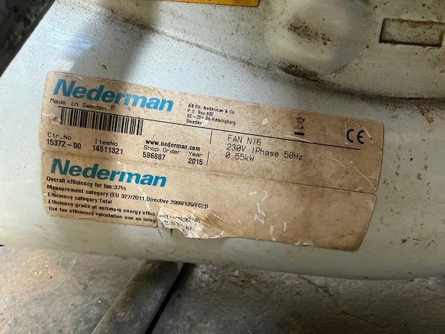 Nederman fan n16 draagbare ventilator - afbeelding 6 van  6