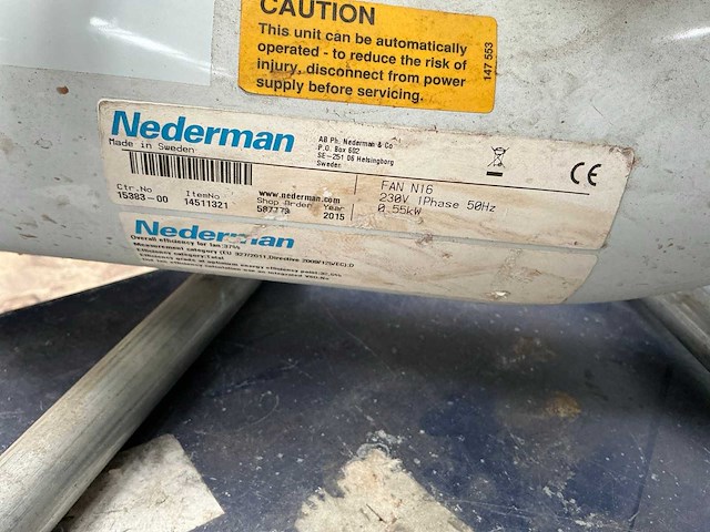 Nederman fan n16 draagbare ventilator - afbeelding 6 van  6