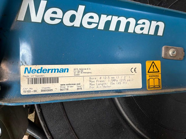 Nederman luchtslanghaspel (2x) - afbeelding 4 van  7