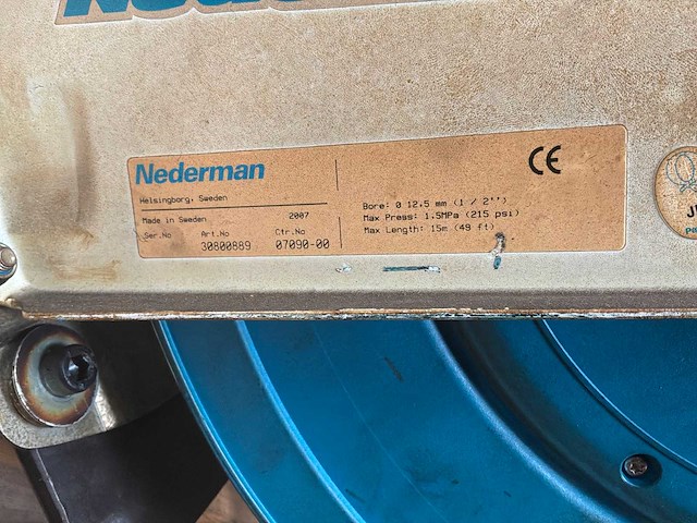 Nederman luchtslanghaspel (2x) - afbeelding 9 van  9