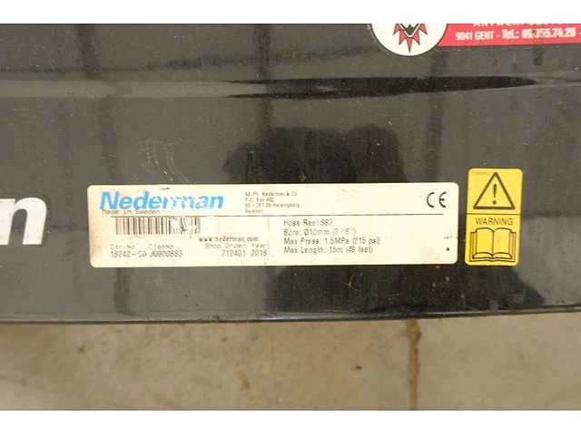 Nederman perslucht slanghaspel - afbeelding 2 van  6