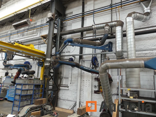 Nedermann rookafzuigsysteem met 2 afzuigarmen - ref 102 nieuwe inventaris (ref:010199-000109) - afbeelding 7 van  14
