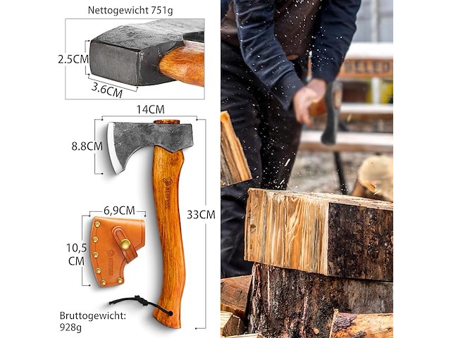 Nedfoss hippo survivalbijl - afbeelding 2 van  4