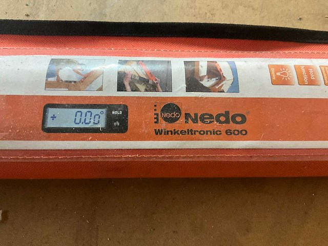Nedo winkeltronic 600 elektronische waterpas gradenmeter - afbeelding 2 van  2