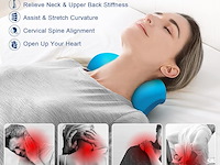 Nek- en schouderontspanner met massagetip voor de bovenrug, beige - afbeelding 4 van  6