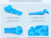 Nek- en schouderontspanner met massagetip voor de bovenrug, beige - afbeelding 2 van  6