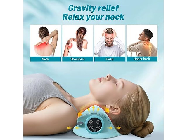 Nekmassageapparaat met warmte & ems - afbeelding 2 van  3
