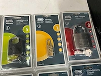 Nemef diverse hangsloten in blisterverpakking (10x) - afbeelding 3 van  6