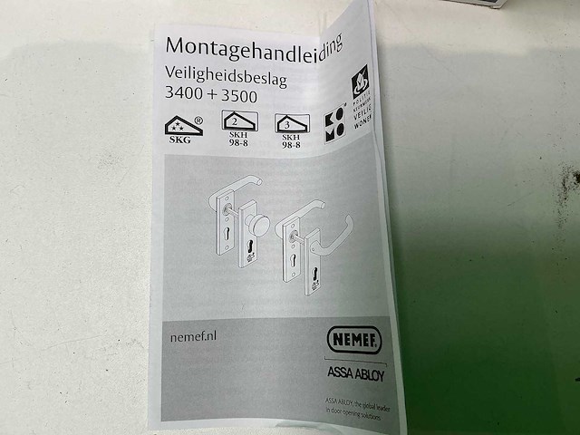 Nemen en mauer - deurbeslag (6x) - afbeelding 5 van  5