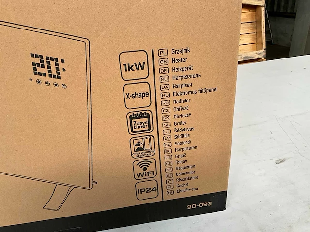 Neo tools 90-093 elektrische verwarming 1000w met wifi - afbeelding 3 van  5