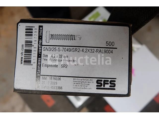 Neolife night roestvrijstalen bekledingsschroeven - ral 9004 - afbeelding 1 van  4