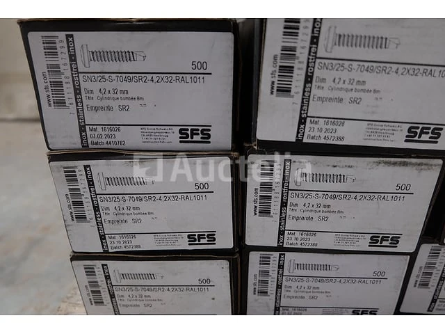 Neolife roestvrijstalen bekledingsschroeven sun ral 1011 - afbeelding 1 van  3